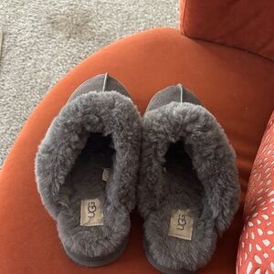 UGG Charcoal Disquette Slippers
